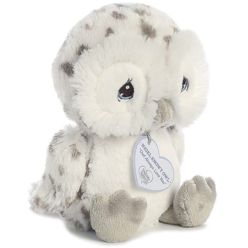AuroraÂ® Adorable Precious Momentsâ„¢ Nigel Snowy Owl Stuffed Animal - Heartwarming Toy for Comforting Children - for Sentimental Gifts, Birthdays, and Adults - White 7.5 Inches - Image 2